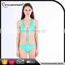 OEM & ODM elastic 2 piece swimsuit swimsuit for ladies fabric