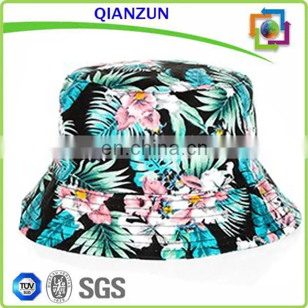 Colorful beach floral print bucket hat, womens hat, sunhat