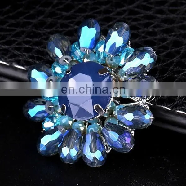 Top Crystal Glass Sparkling Women Brooch Fashion Jewelry 6 Colors Wholesale