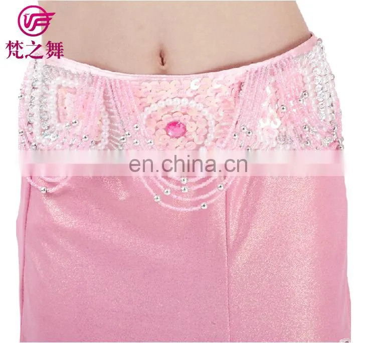 ET-124 Newest product ice silk sexy beaded 3pcs/2pcs children belly dance clothes wear set
