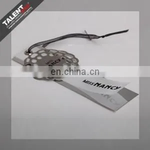 custom fashion paper hangtag for lady garment