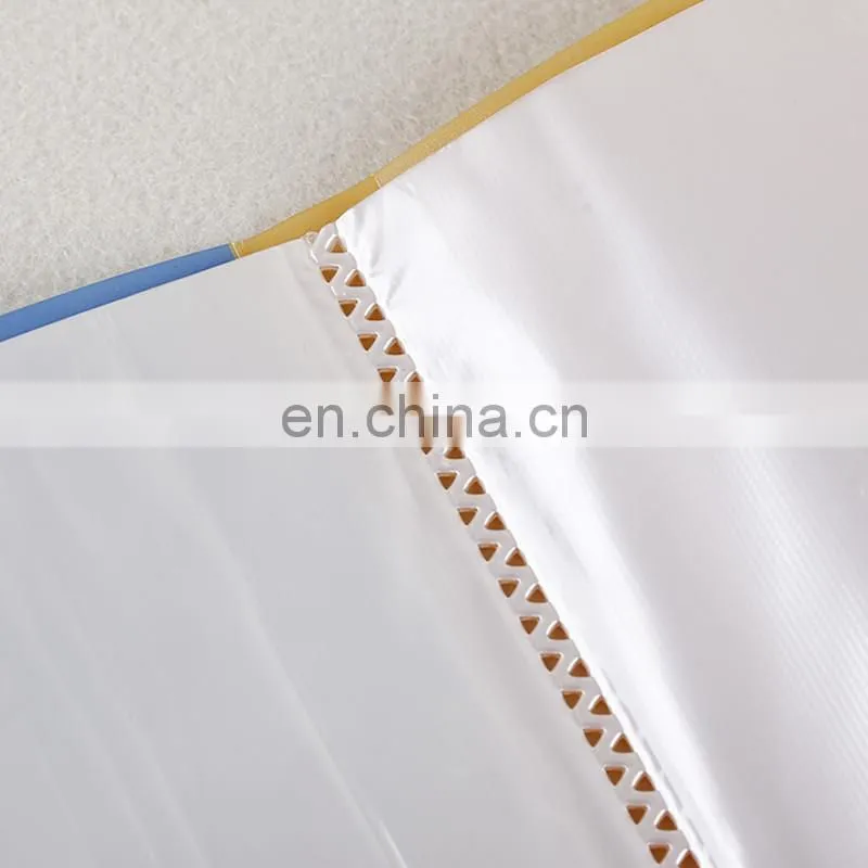 BSCI Factory a3 a4 a5 size L shape office school clear plastic pp folder hard cover pvc pp file folder/document