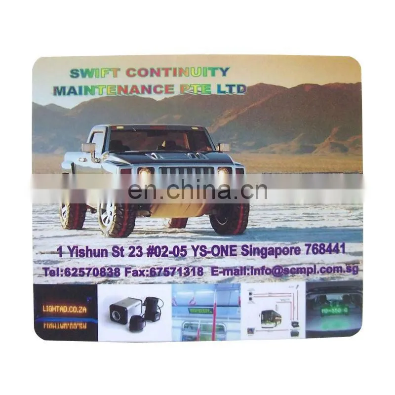 custom shape size design printing clear plastic placemat