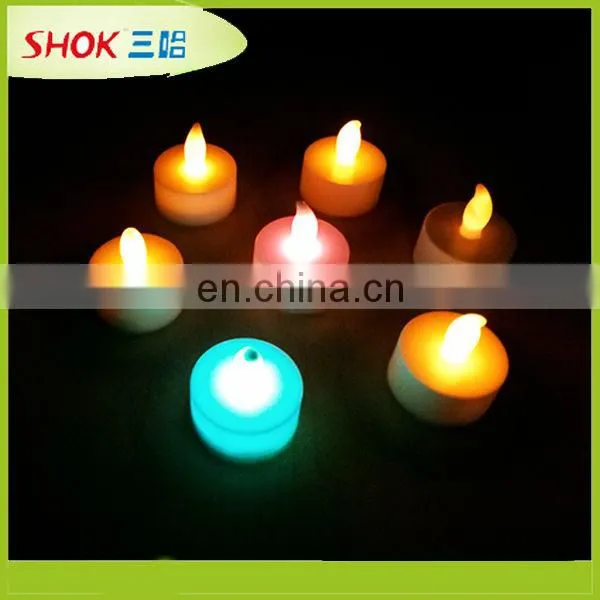 Beautiful in colors new design purple flashing led candle