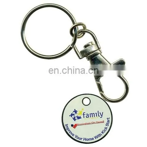Metal token with custom logo design