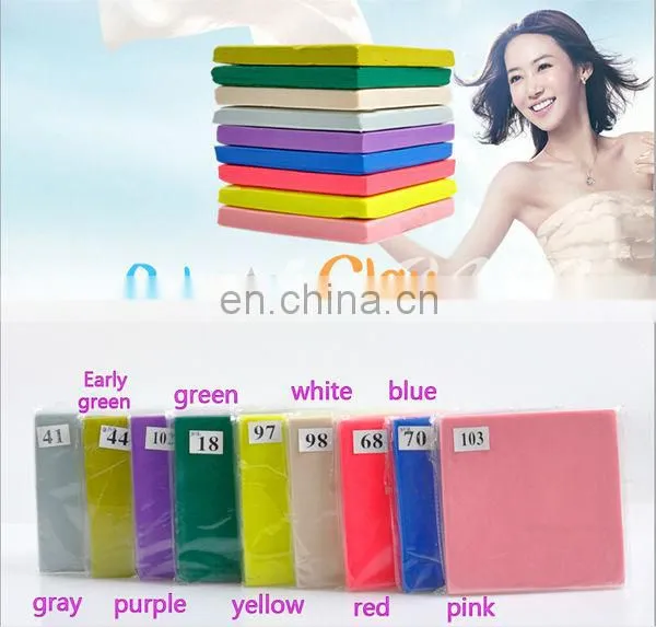 Educational Toys Gray DIY Handmade Square Polymer Clay
