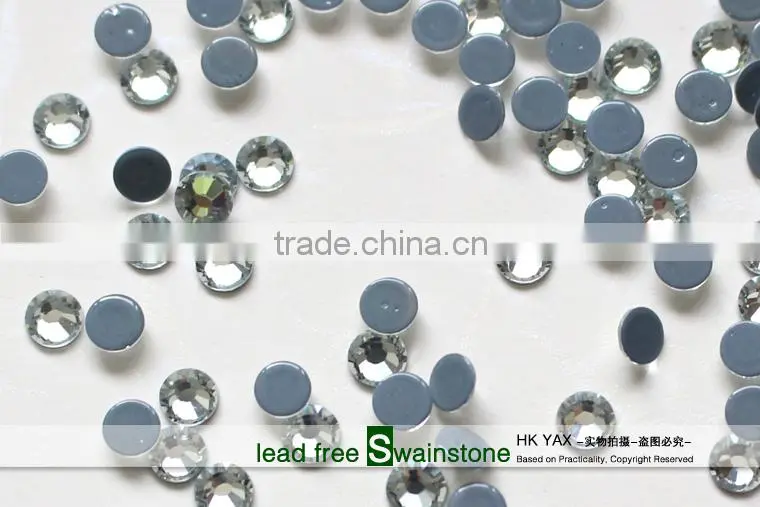 0403L Swainstone Flat back hotfix strass, Swainstone hot fix crystal strass;Whole YAX Swainstone hotfix strass crystal