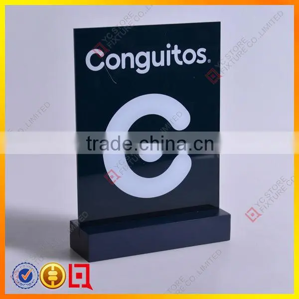 2013 Hot selling and high quality acrylic wooden sign