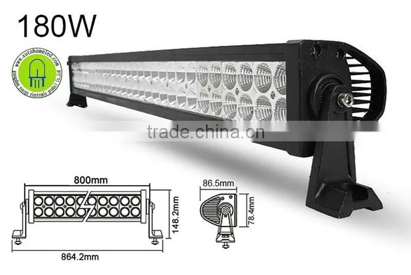 180W LED Work Light Bar 32inch for Jeep Dune Buggy Flood and Spot Combo Beam