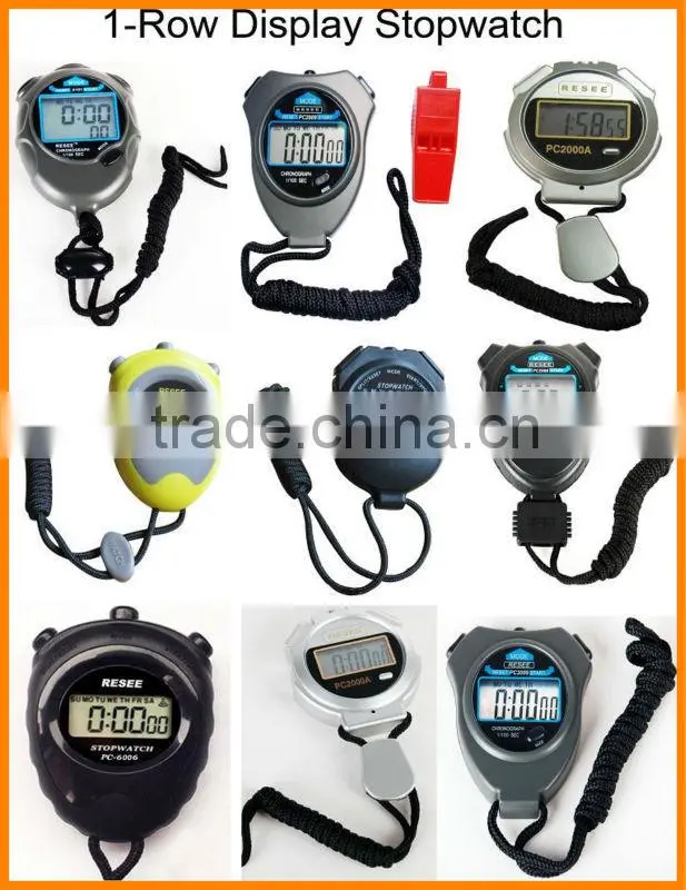 sport teacher in high school use stopwatch