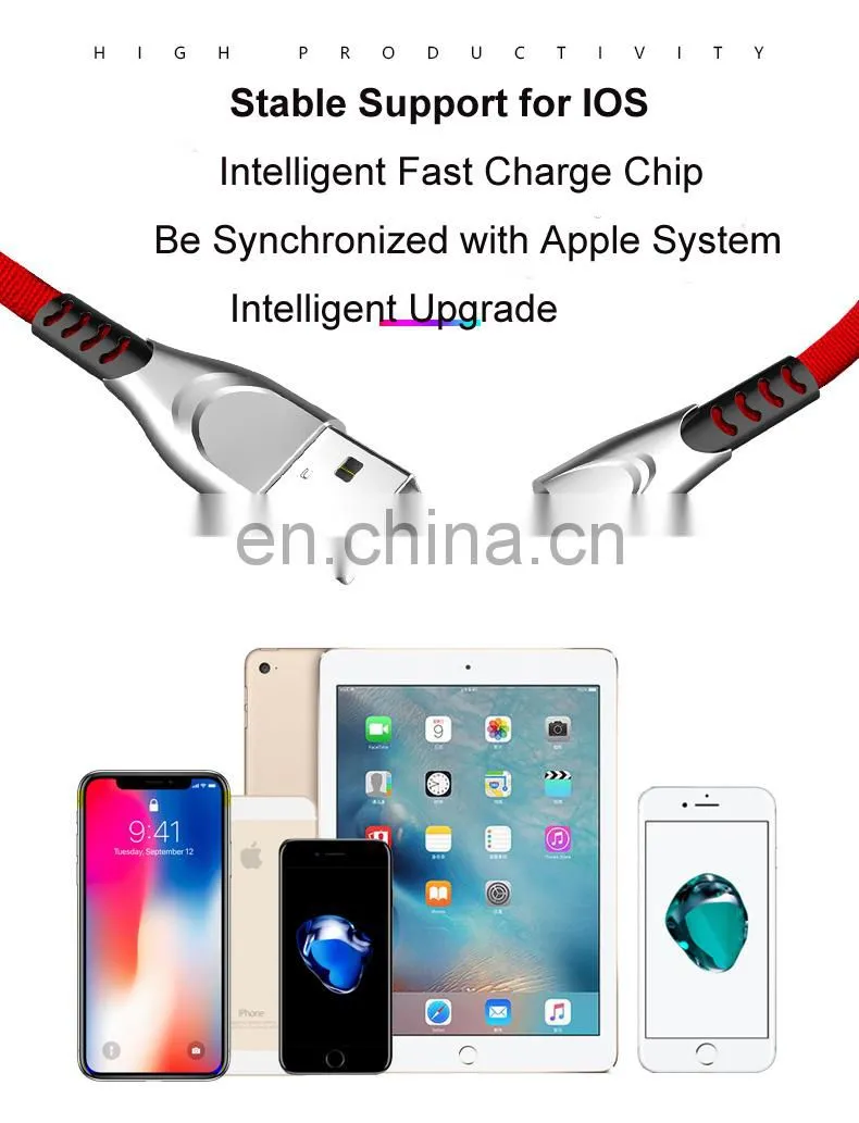 1.2M USB Charge Cable Fast Charging Mobile Data Cable for Christmas Gift