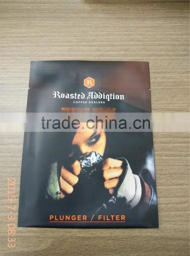 plastic lamination empty tea bag with custom printing