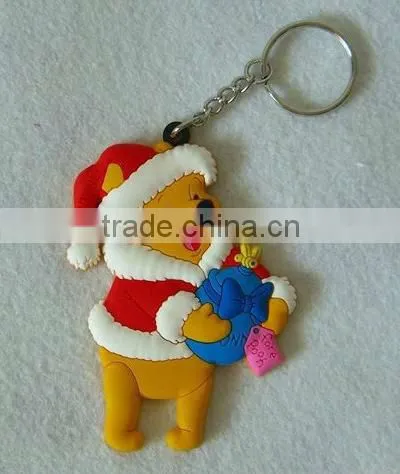 3D PVC key hanger, soft rubber keychain wholesale, key hook hanger
