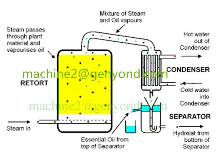 100L - 500L Jojoba Oil Essential Oil Distillation Equipment Extraction Equipment Distiller Extractor Machine