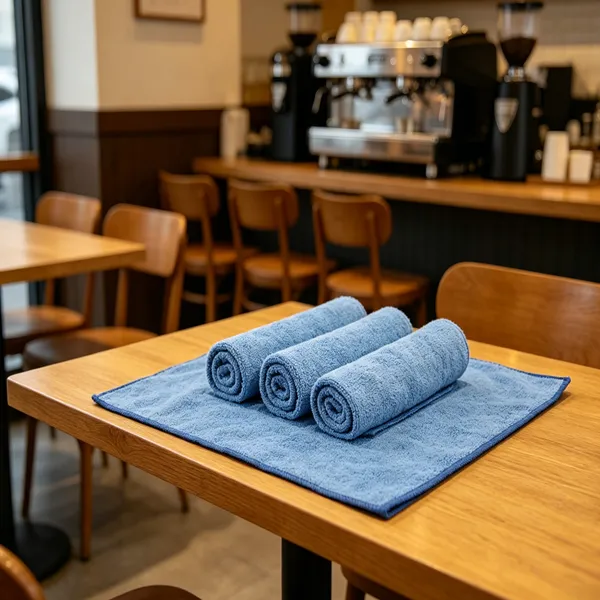 Wholesale Blue Barista Microfiber Cleaning Cloths for Restaurants.png