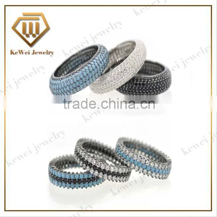 New Design Fashion 925 silver jewelry big turquoise rings