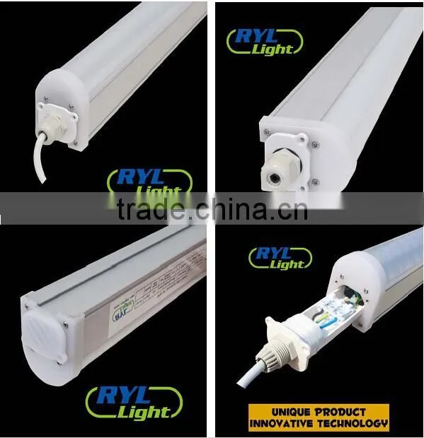 Hot Sale CE ROHS Certificated IP65 Wide Angle LED Linear Tri-proof Light