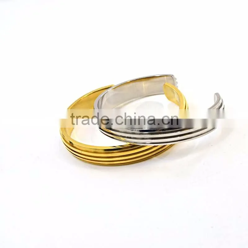 new gold chain design for men blank stainless steel cuff bracelet