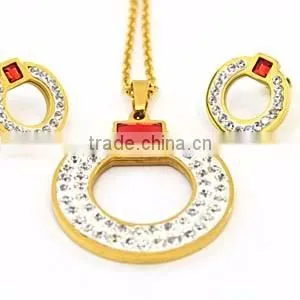 New round earring designs circle pendant fashionable jewelry