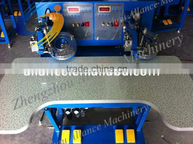 Industrial ultrasonic hot fix rhinestone setting machine for Lady's Dress, lingerie,wedding dress