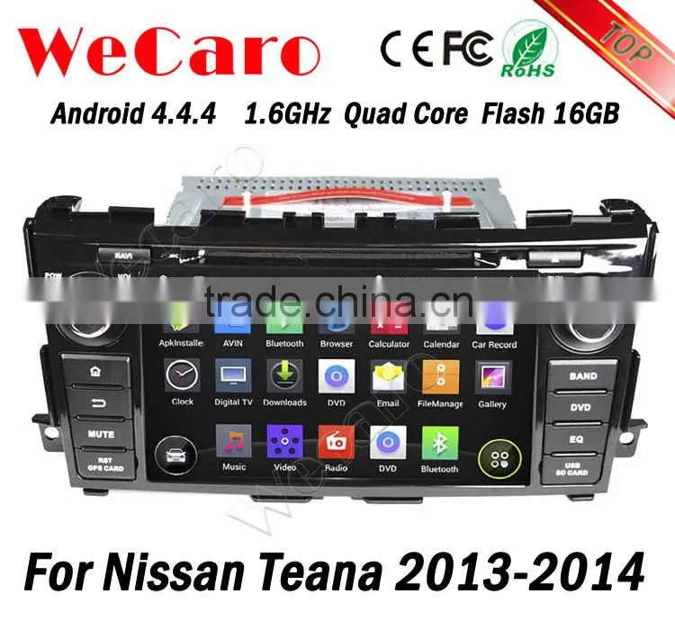 Wecaro WC-NT8061 Android 4.4.4 car stereo 2 din for nissan teana car audio radio gps 1080p