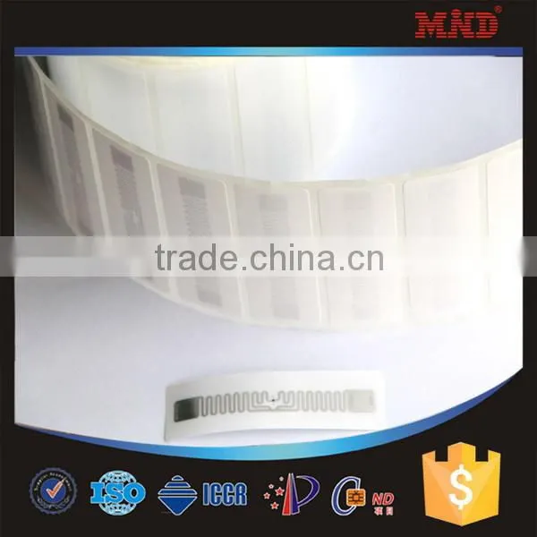 MDIY122 EPC GEN2 860-960mhz uhf rfid adhesive label with Monza4/5/ Alien H3/4