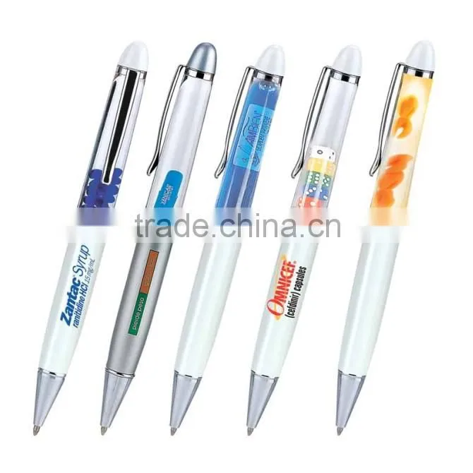NEW products Cool liquid PDA ballpen with 7 color ,funny highlighter projector pen for promotional gifts