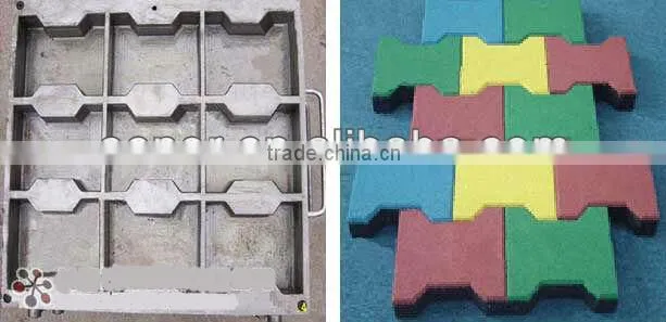 high quality rubber flooring brick vulcanizing press machine
