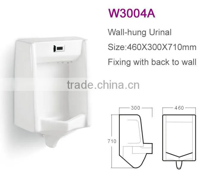 Sanitary wares bathroom square sensor urinal W3004