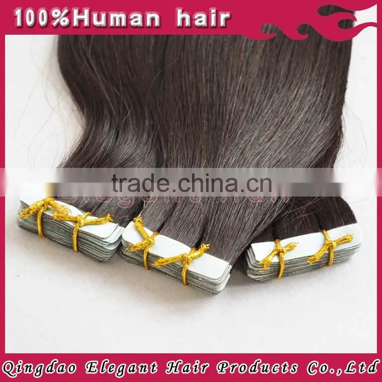 6A100% human hair high quality popular cheap wholesale 2.5g/piece 24" tape in hair extension