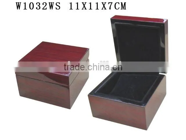 W1032RG Hot Design Glossy Spray Paint Jewelry Wooden Ring Box