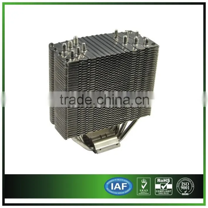 customized copper heat pipe aluminum fin heat sink
