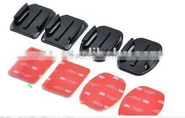 Wholesale Helmet Curved Surface & Mount( 3M Sticker)for Go Pro /3/2/1 ,sports camera mount for go pro he ro 4 accessories