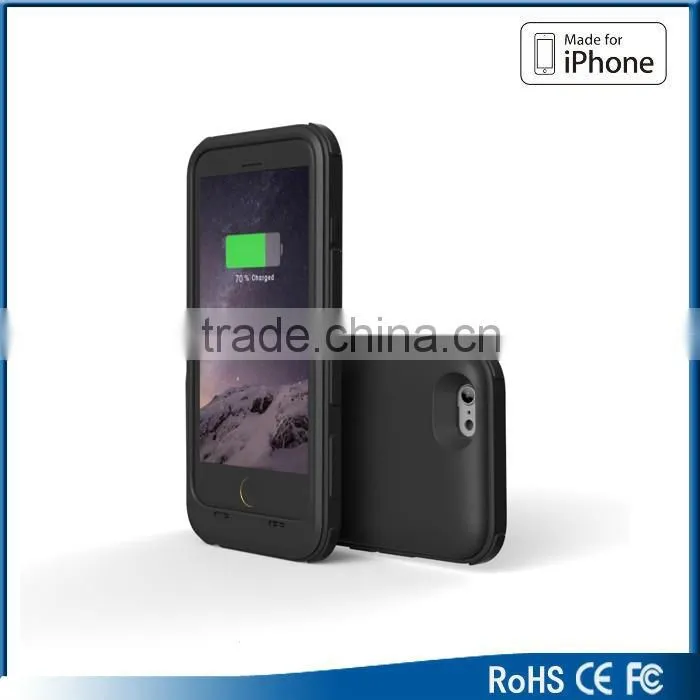 2016 New product white black gold 5v 1A 3200mAh Li-polymer mfi power bank case for iphone 6 6s