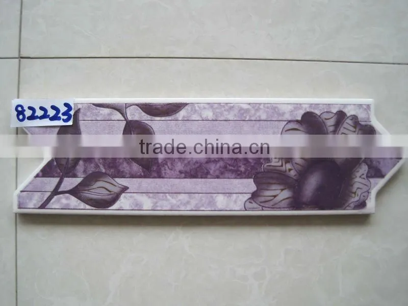 80x250mm Arrow Ceramic Listello Tiles for Egypt