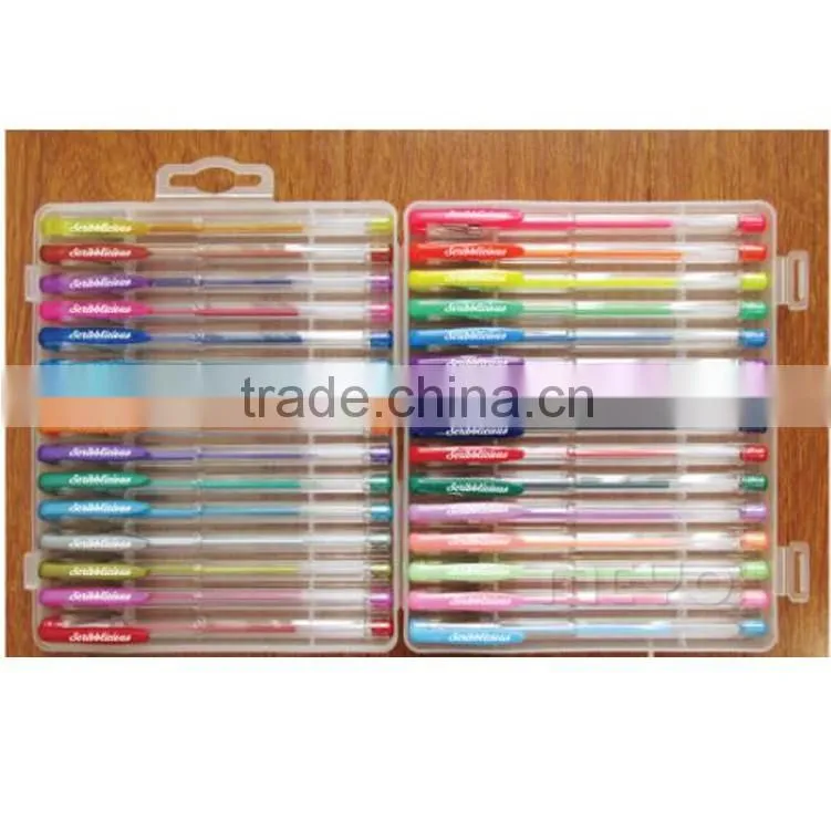 Coloured gel pen set office gel ink pen indelible refill pen