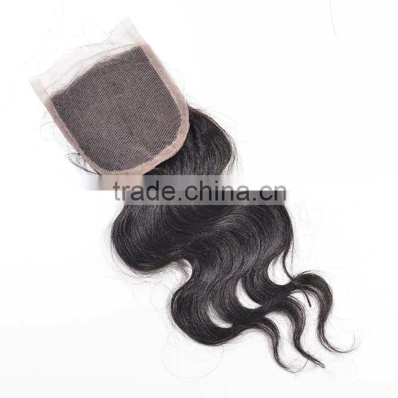 2014 The Most Popular Best Quality Silk Base Indian Remy Hair Weave Closures