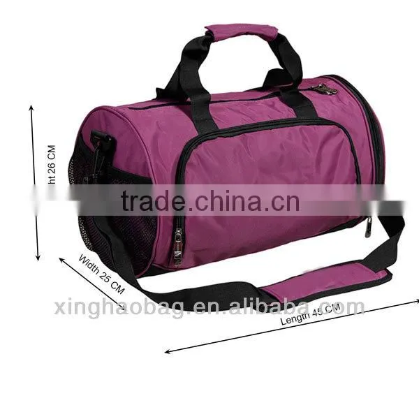 2014 Korean style wholesale custom sports bag with shoe compartment
