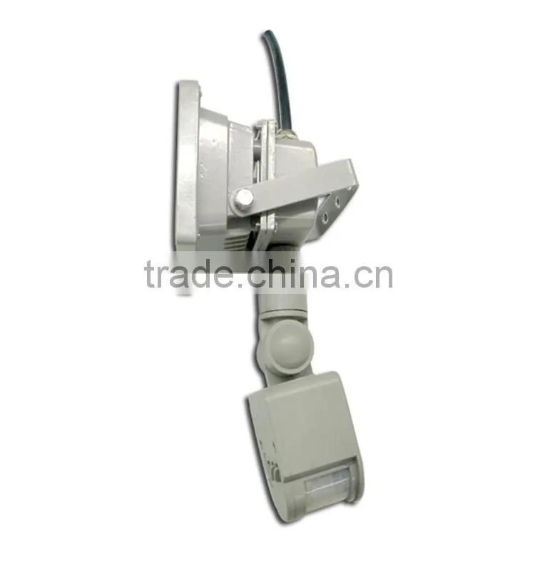 Induction 10W bridgelux alumimum alloy flood light motion sensor