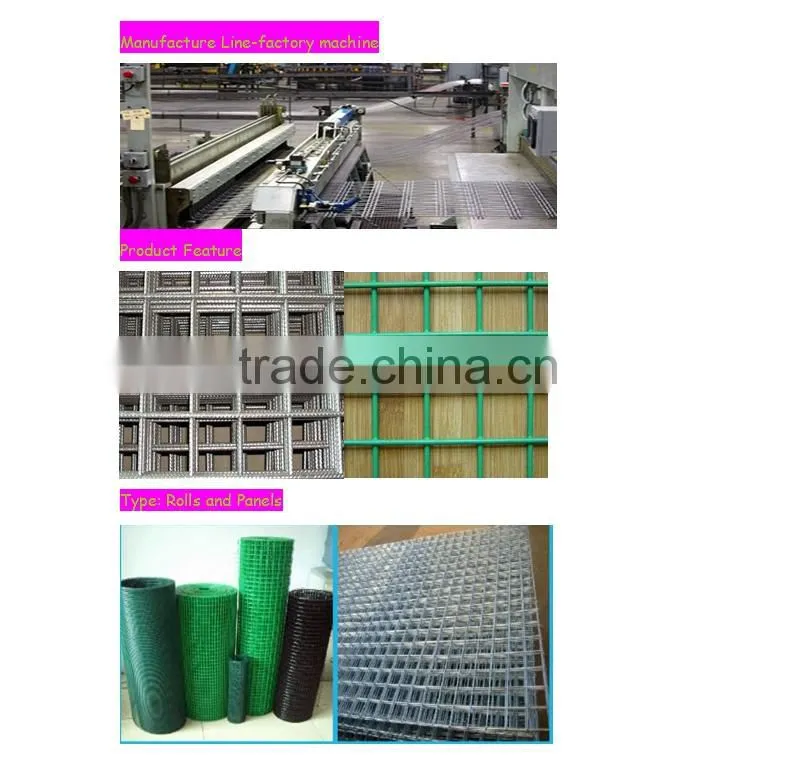 2015 ISO certification hot dipped galvanized welded wire mesh fence
