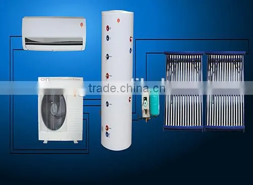 High Energy Saving Split Type Air Source Solar Water Heater and Trinity System