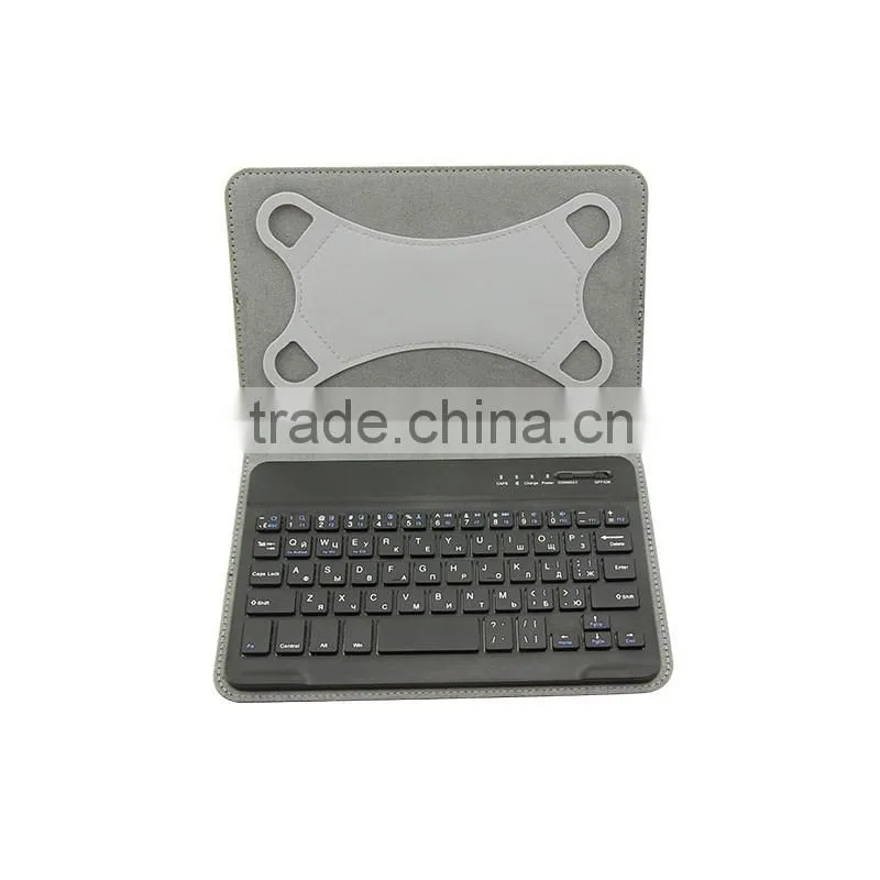 Russian 3 in 1 bluetooth keyboard Universal leather case for 7 inch tablet PC
