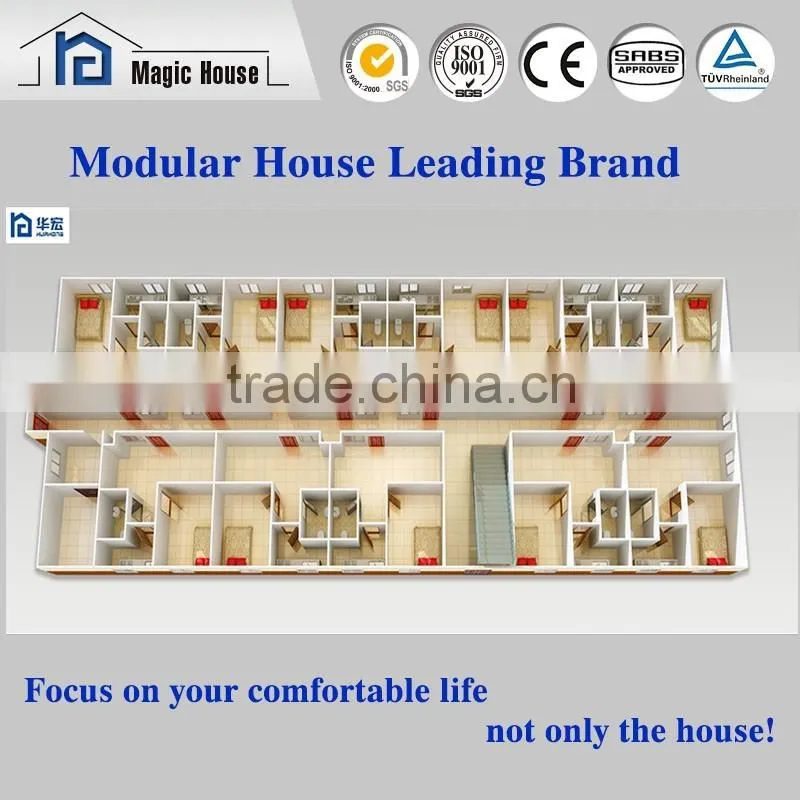 New designed Modern Apartment with three storeys Fast assembling Prefabricated houses