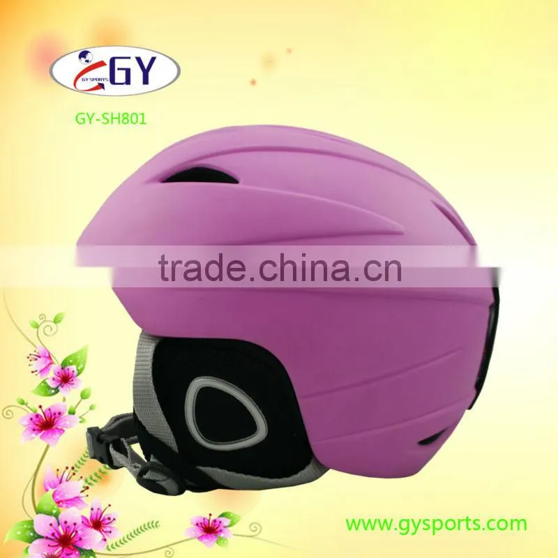 gloss/matte skiing helmet snowboard helmet with colorful shell