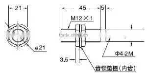 FSCT Series proximity sensors, proximity switch,Detected ferrous metals
