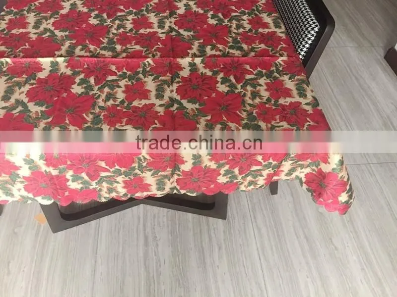 TB009 flowers polyester table cloth