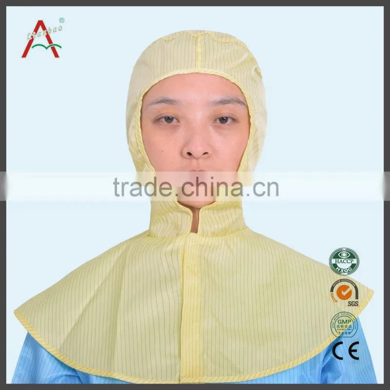 ESD cleanroom cotton cap with edge for coverall workwear