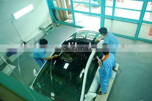 High glossy black car sunroof film , car wrapping film