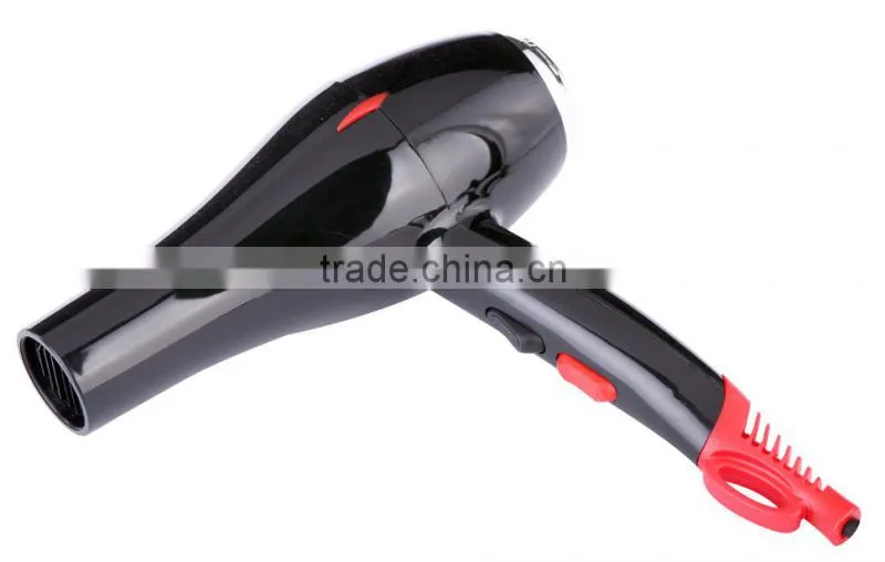 Professional concentrator nozzle 2000w black blow dryer hot best hair dryer electric heating element in china SY-6862