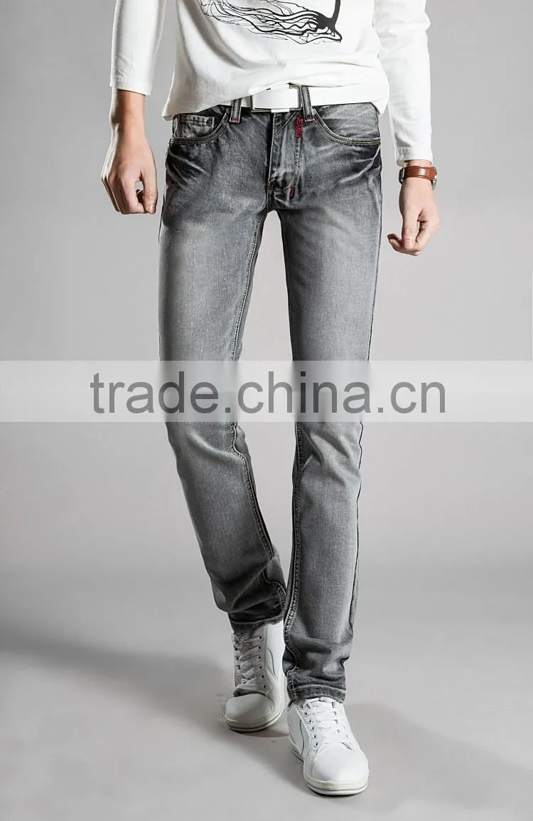 NEW casual GREY JEANS FOR MEN JEAN PANTS MENS DENIM WEAR MEN'S CLOTHING FASHIONS